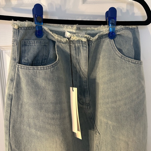 NWT Mustard Seed Women’s Denim Maxi Skirt - Picture 2 of 5